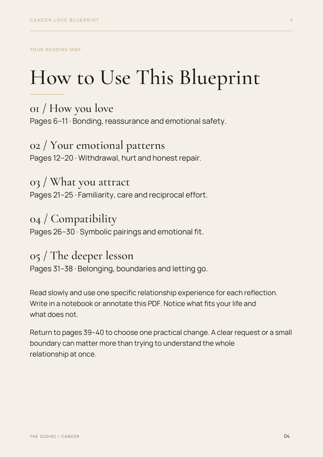 Free preview: Cancer guide reading map