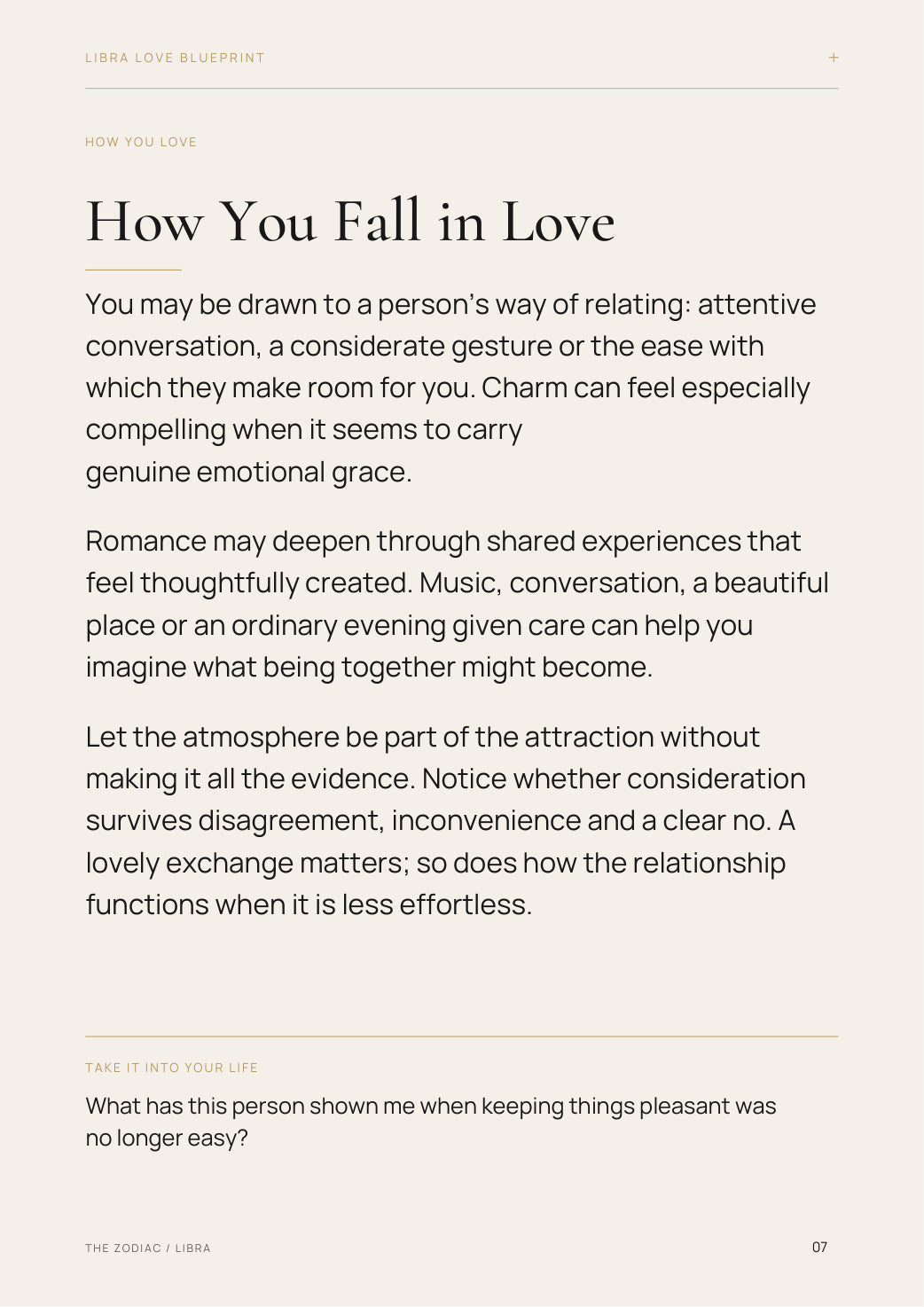 Free preview: Libra How You Fall in Love reading page