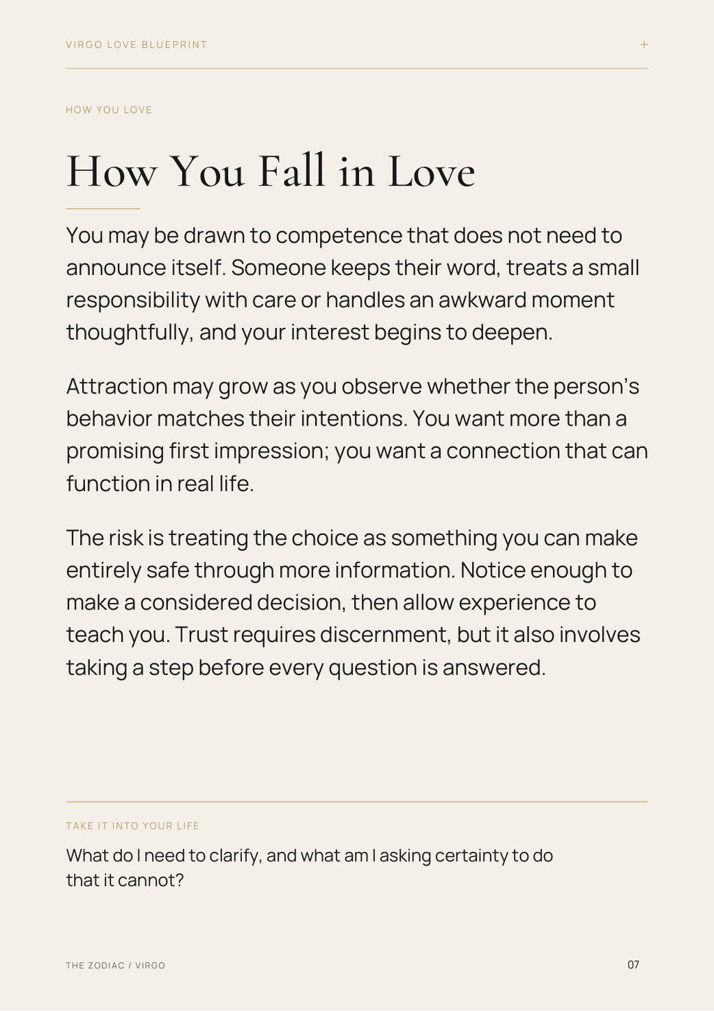 Free preview: Virgo How You Fall in Love reading page
